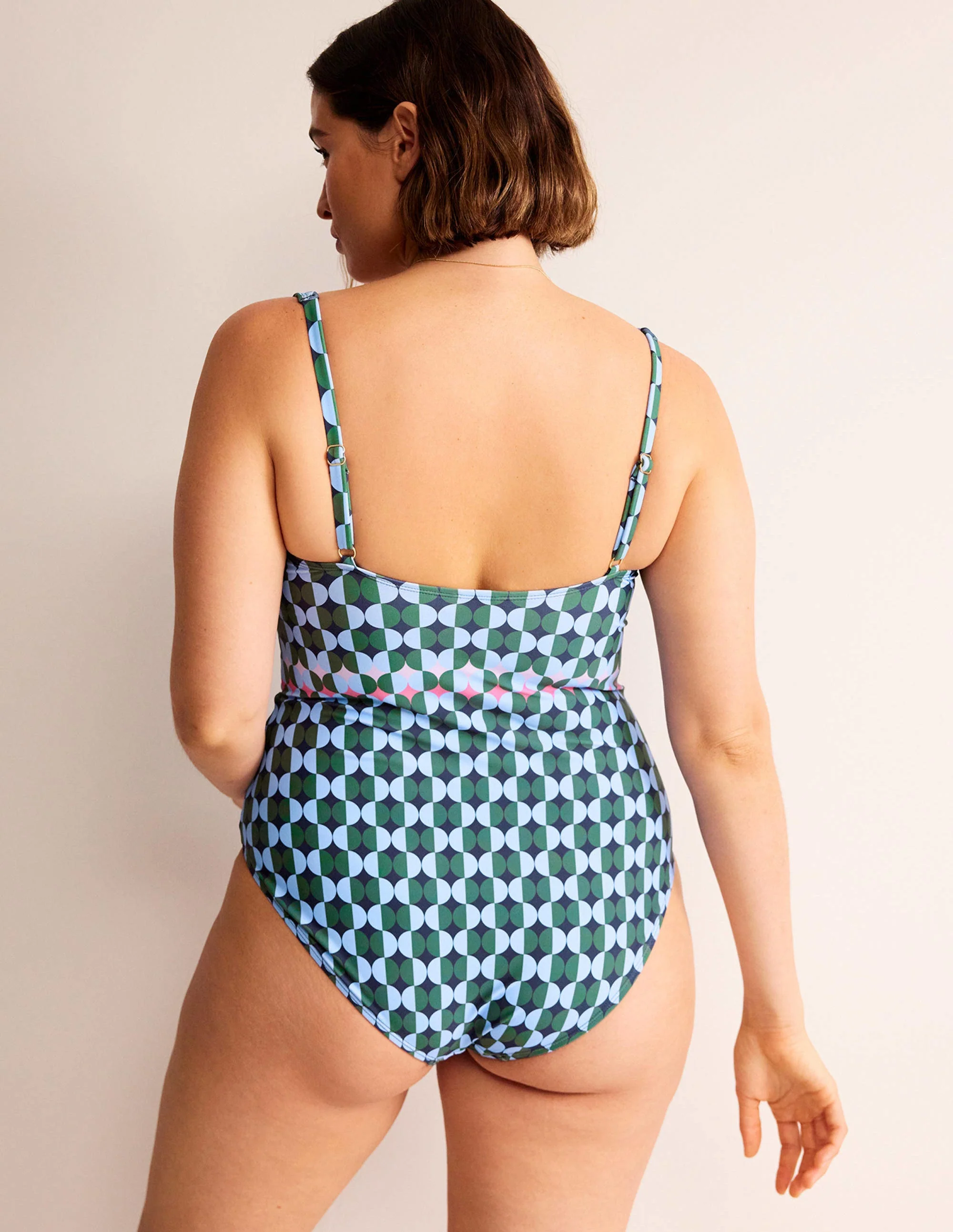 U-Bar Swimsuit-Cornflower, Multi Geo - Image 2