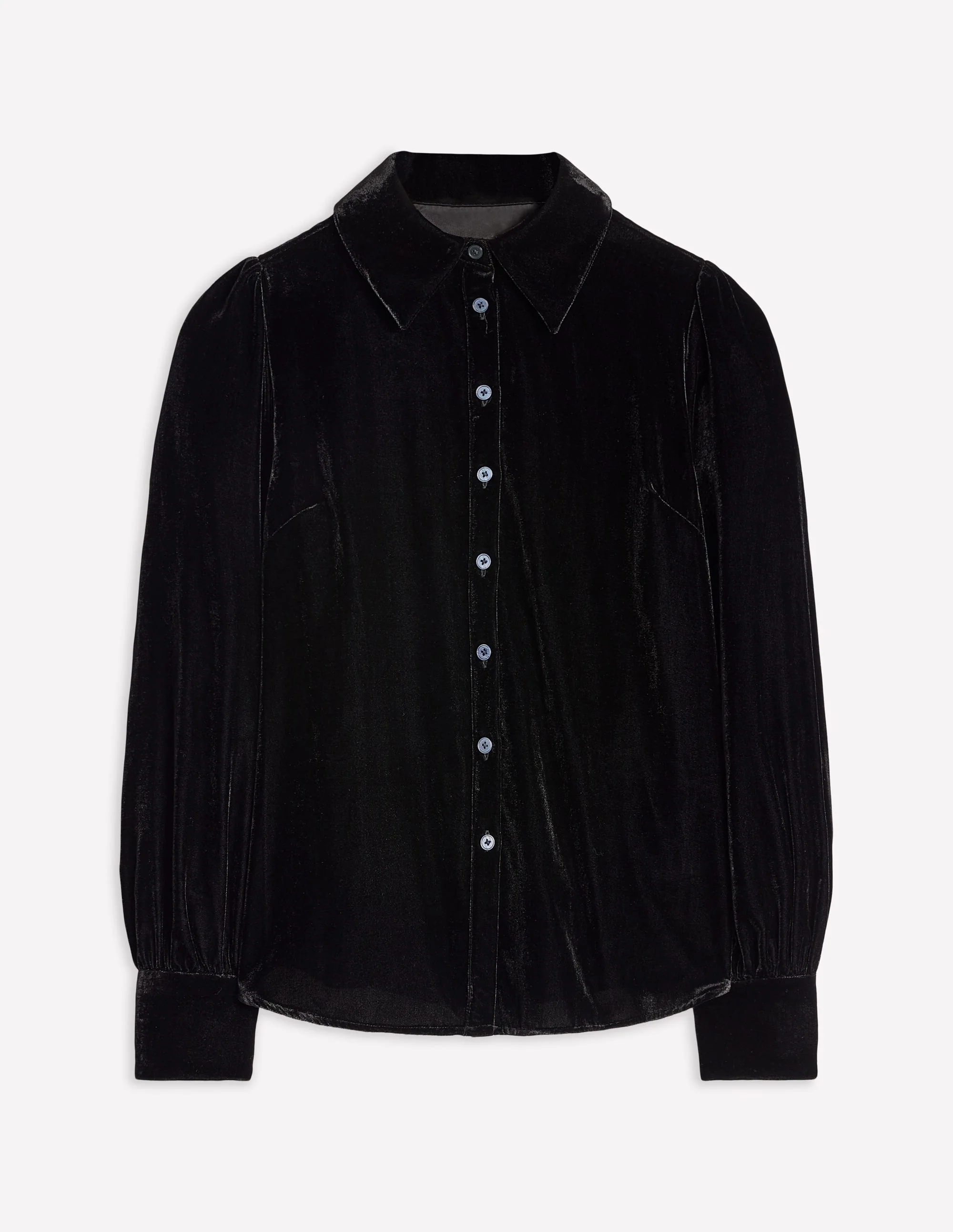 Velvet Shirt-Black - Image 5
