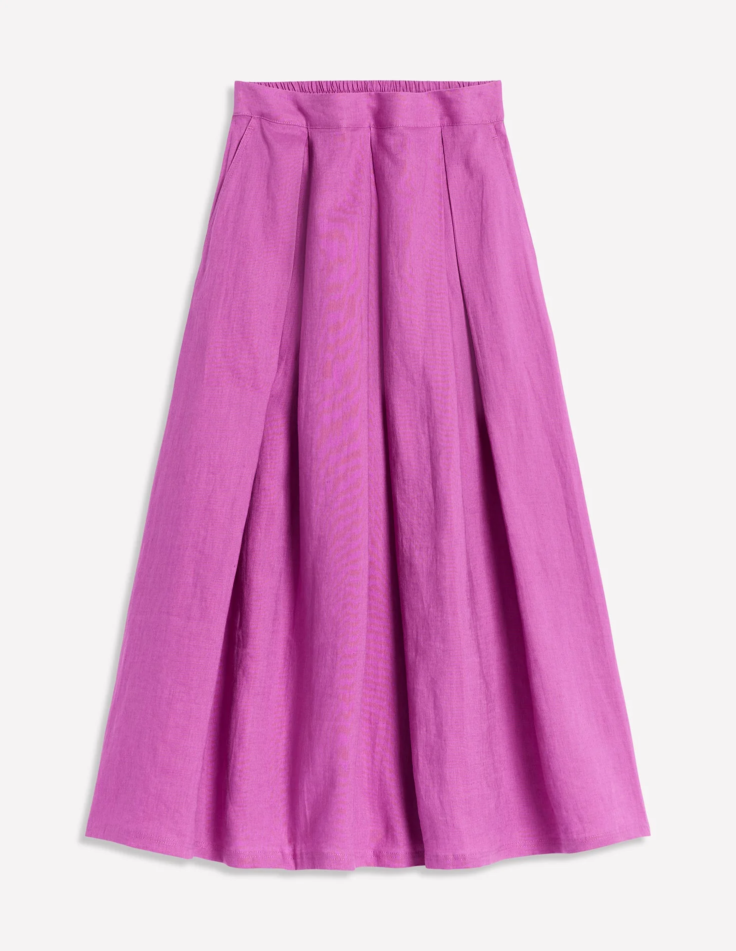 Verity Linen Midi Skirt-Foxglove Purple - Image 5