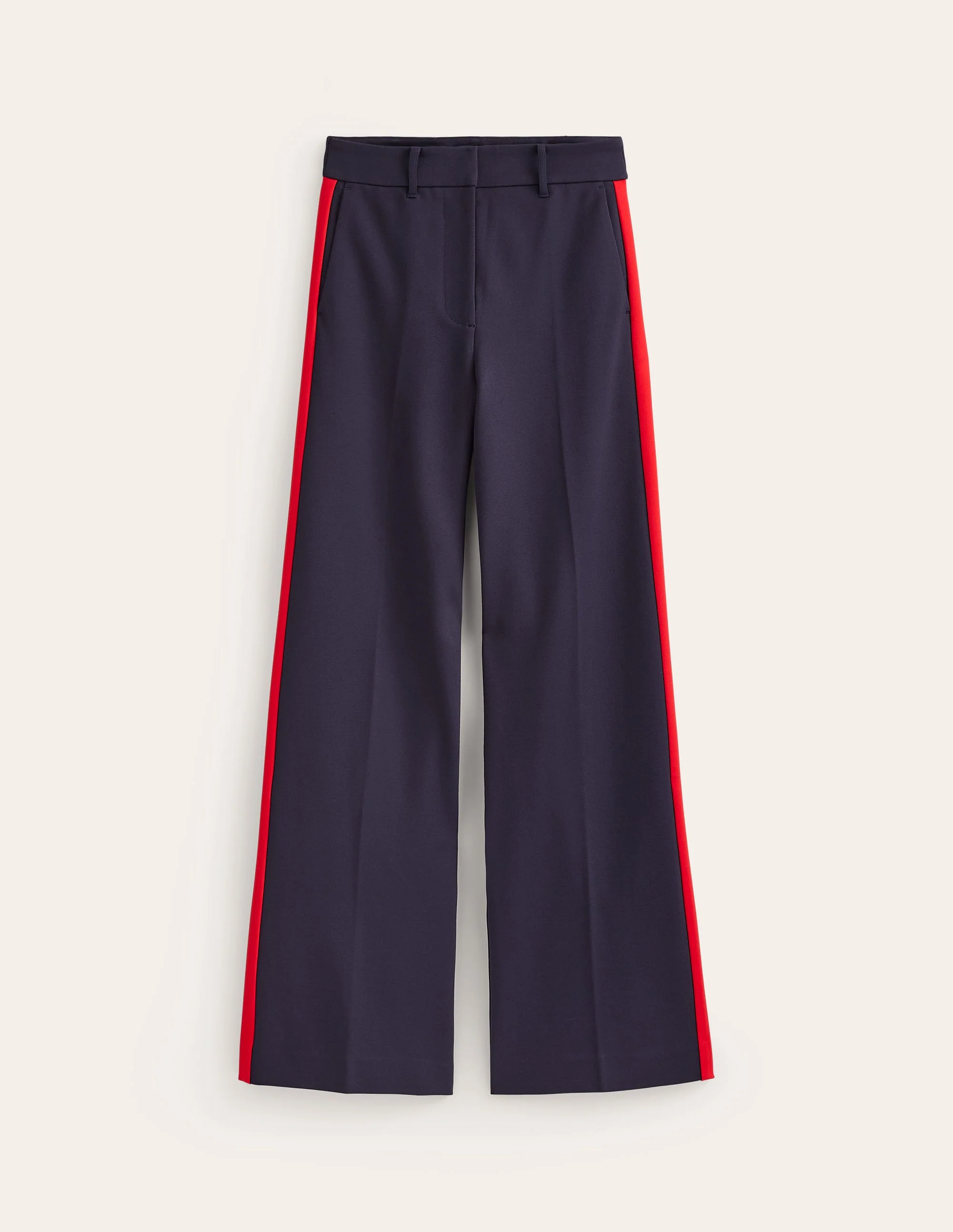 Westbourne Ponte Trousers-Navy, Red Stripe - Image 5