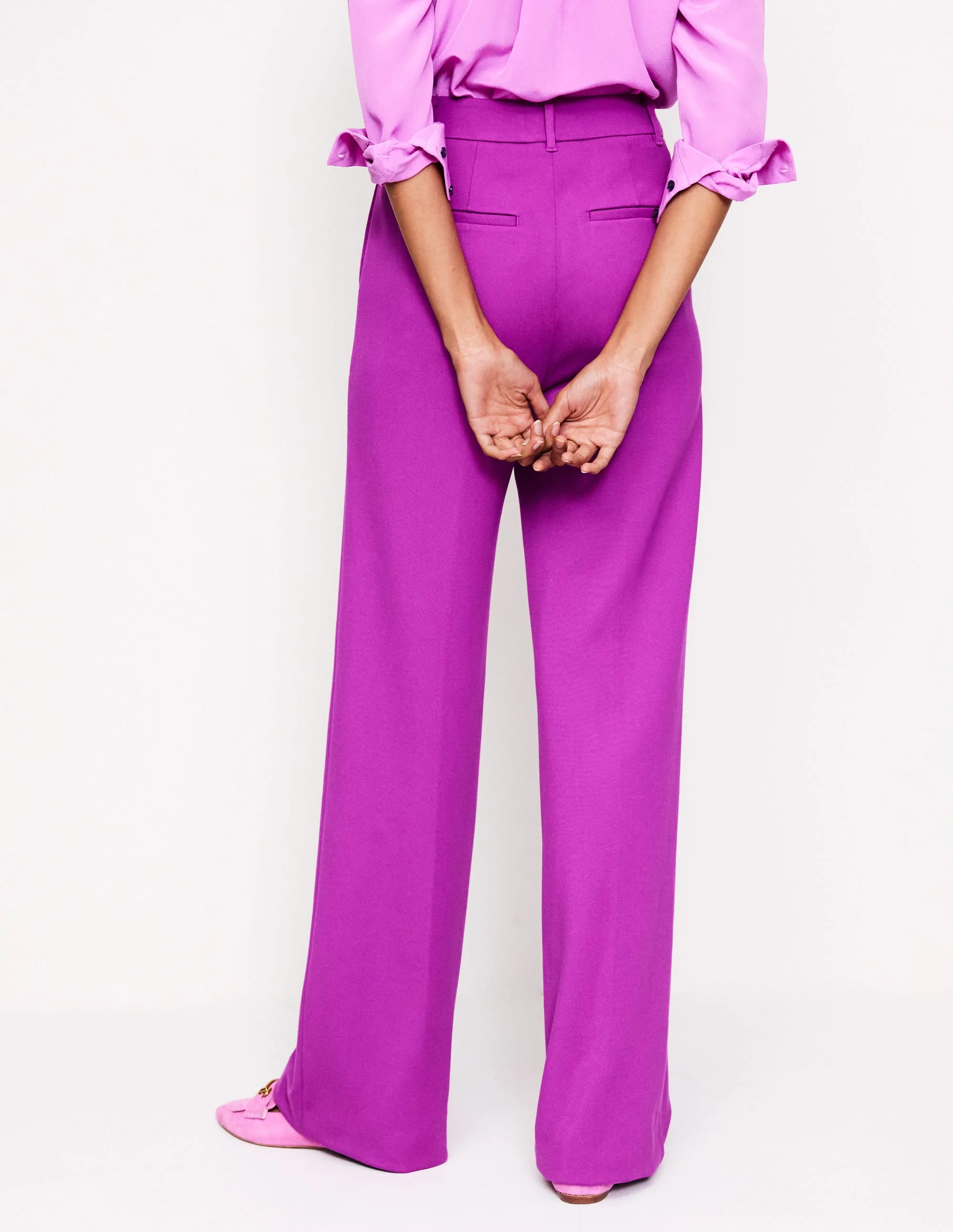 Westbourne Ponte Trousers-Regal Purple - Image 3