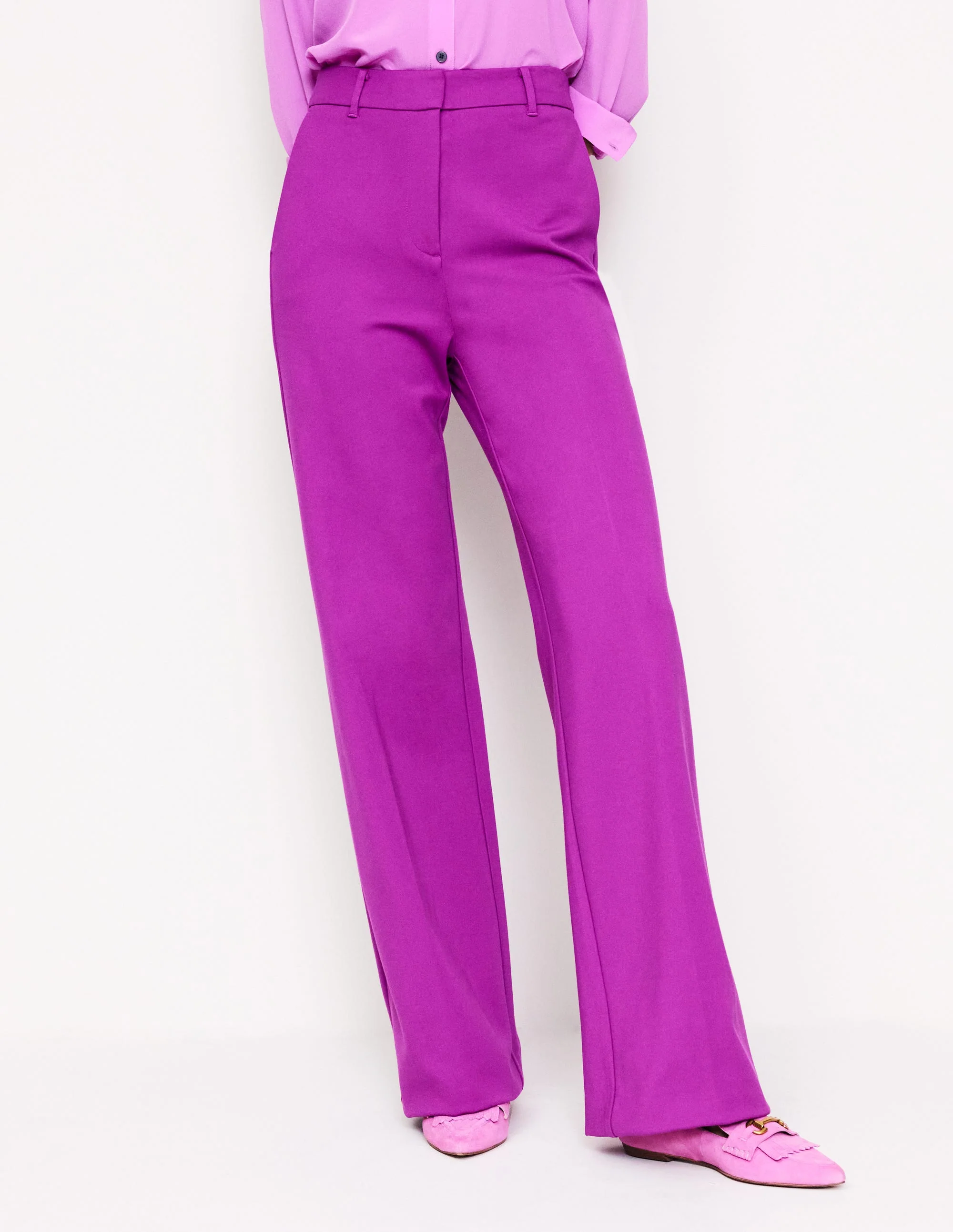 Westbourne Ponte Trousers-Regal Purple - Image 4