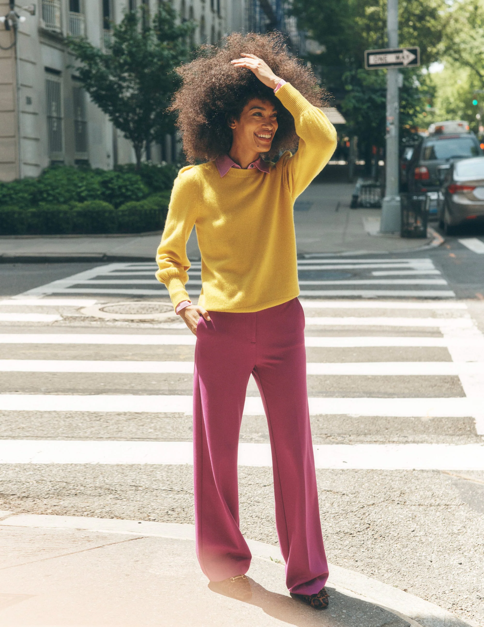 Westbourne Ponte Trousers-Regal Purple - Image 5