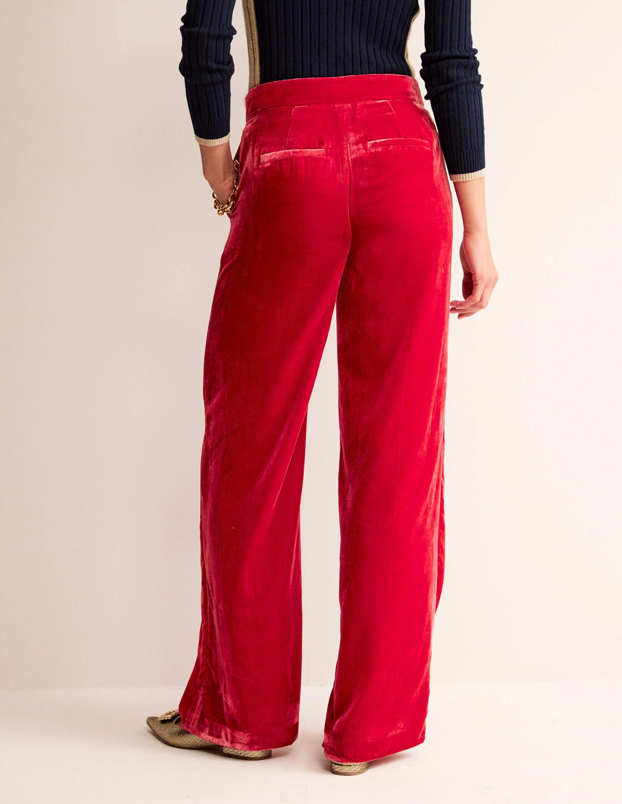 Westbourne Velvet Pants-Salsa - Image 3