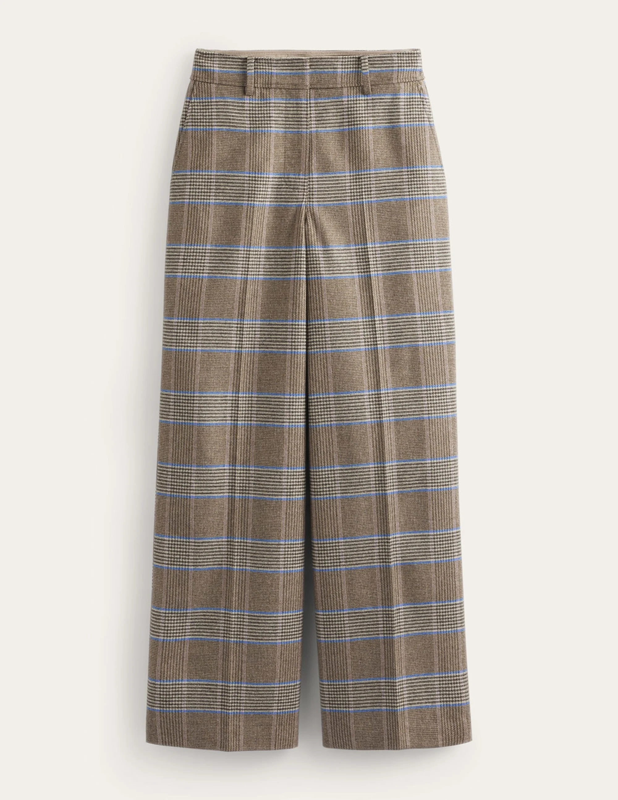 Westbourne Wool Pants-Camel and Pink Prince of Wales - Image 6
