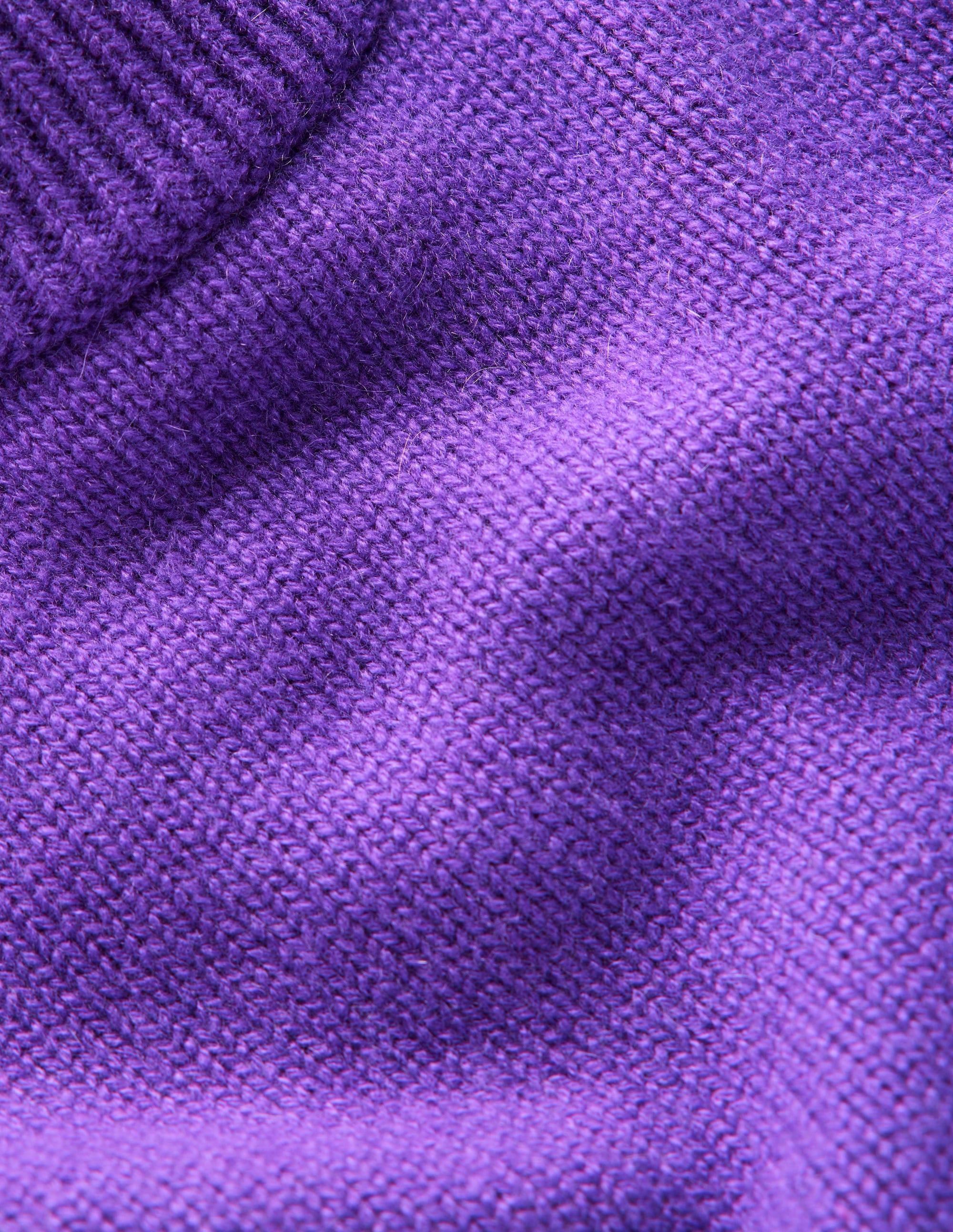 Wide Sleeve Cashmere Sweater-Ameythyst Purple - Image 7
