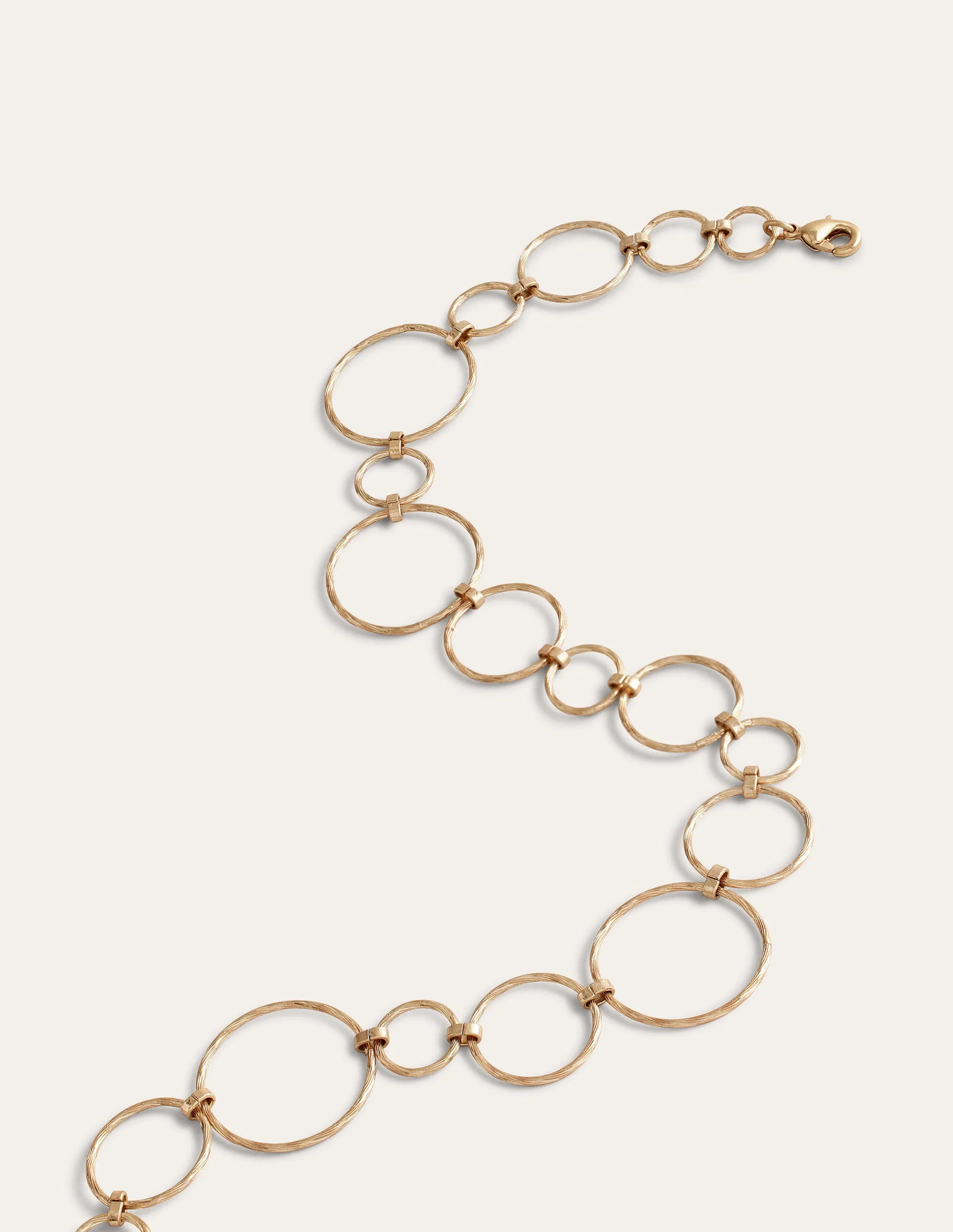 Wire Ring Necklace-Gold - Image 3